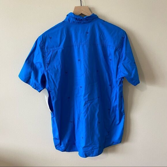 Hurley Men's Organic Wind and Sea Short Sleeve Button Down Shirt small - Picture 7 of 9